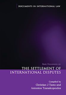 The Settlement of International Disputes cover
