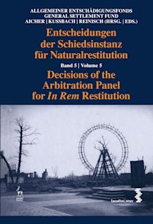 Decisions of the Arbitration Panel for In Rem Restitution, Volume 5 cover