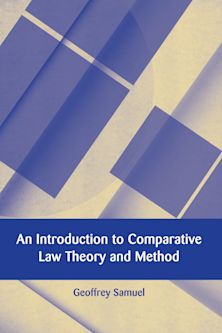 An Introduction to Comparative Law Theory and Method cover