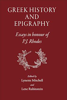 Greek History and Epigraphy cover