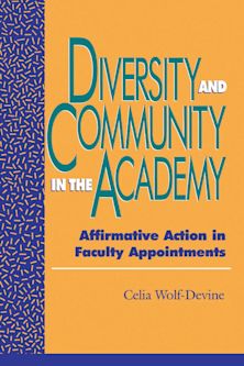 Diversity and Community in the Academy cover