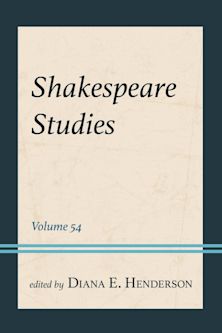 Shakespeare Studies cover
