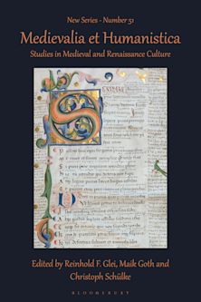 Medievalia et Humanistica, No. 51 cover