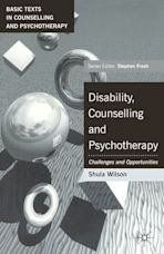 Disability, Counselling and Psychotherapy cover