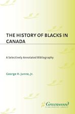 The History of Blacks in Canada cover