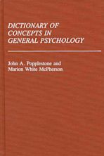 Dictionary of Concepts in General Psychology cover