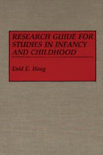 Research Guide for Studies in Infancy and Childhood cover