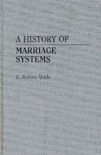 A History of Marriage Systems cover