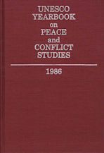 Unesco Yearbook on Peace and Conflict Studies 1986 cover