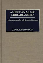 American Music Librarianship cover