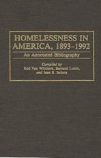 Homelessness in America, 1893-1992 cover