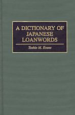 A Dictionary of Japanese Loanwords cover