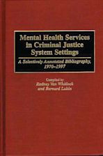 Mental Health Services in Criminal Justice System Settings cover