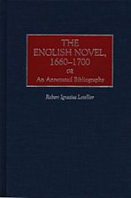 The English Novel, 1660-1700 cover