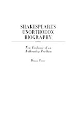 Shakespeare's Unorthodox Biography cover