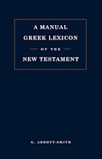 Manual Greek Lexicon of the New Testament cover