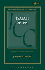 Isaiah 56-66 (ICC) cover