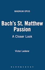 Bach's St. Matthew Passion cover