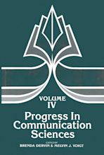 Progress in Communication Sciences, Volume 4 cover