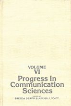 Progress in Communication Sciences, Volume 6 cover