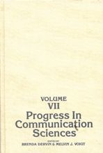 Progress in Communication Sciences, Volume 7 cover