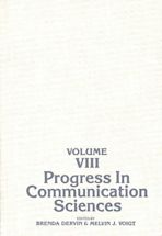 Progress in Communication Sciences, Volume 8 cover