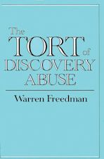 The Tort of Discovery Abuse cover