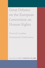 Great Debates on the European Convention on Human Rights cover