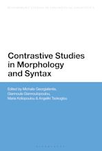 Contrastive Studies in Morphology and Syntax cover