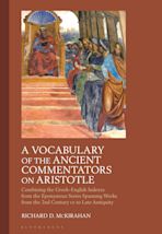 A Vocabulary of the Ancient Commentators on Aristotle cover
