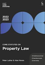 Core Statutes on Property Law 2022-23 cover