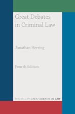 Great Debates in Criminal Law cover