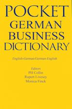 Pocket Business German Dictionary cover