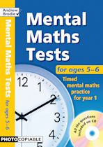 Mental Maths Tests for ages 5-6 cover