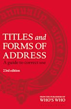 Titles and Forms of Address cover