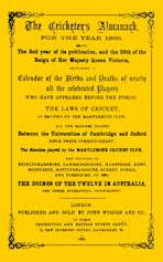 Wisden Cricketers' Almanack 1865 cover