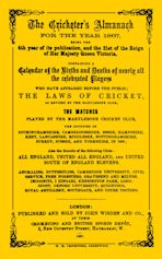 Wisden Cricketers' Almanack 1867 cover