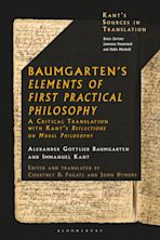 Baumgarten's Elements of First Practical Philosophy cover