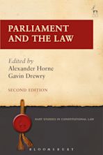 Parliament and the Law cover