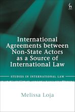 International Agreements between Non-State Actors as a Source of International Law cover