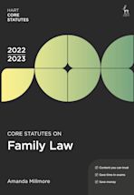 Core Statutes on Family Law 2022-23 cover