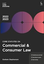 Core Statutes on Commercial & Consumer Law 2022-23 cover