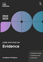 Core Statutes on Evidence 2022-23 cover