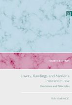 Lowry, Rawlings and Merkin's Insurance Law cover