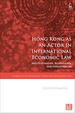 Hong Kong as an Actor in International Economic Law cover