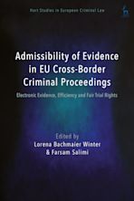 Admissibility of Evidence in EU Cross-Border Criminal Proceedings cover