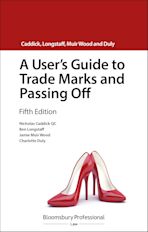 A User's Guide to Trade Marks and Passing Off cover