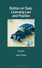 Button on Taxis: Licensing Law and Practice cover
