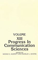 Progress in Communication Sciences cover