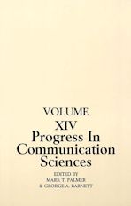 Progress in Communication Sciences cover